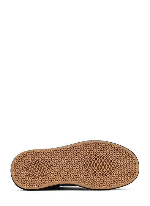 Erkek Siyah Bağcıklı Kalın Tabanlı Deri Sneaker 25SFD675118 - Görsel 5