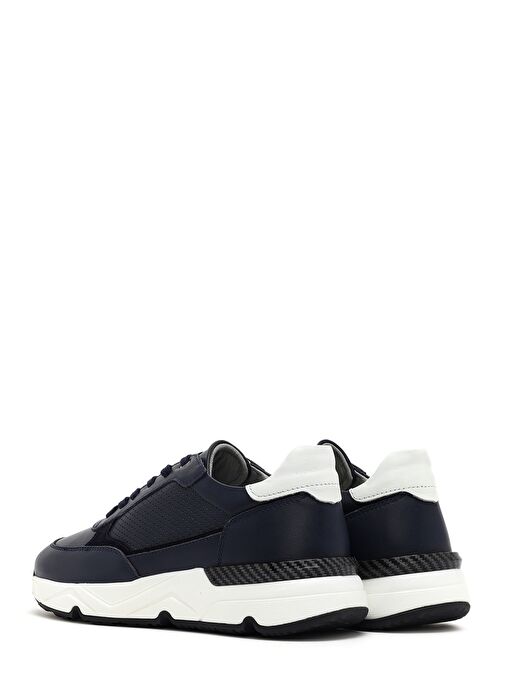 Derimod Derimod Erkek Lacivert Bağcıklı Kalın Tabanlı Deri Sneaker 25SFD675218 | Boyner Lacivert - 6. görsel