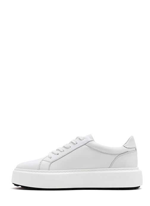 Derimod Derimod Erkek Beyaz Bağcıklı Kalın Tabanlı Deri Sneaker 25SFD611818 | Boyner Beyaz - 3. görsel