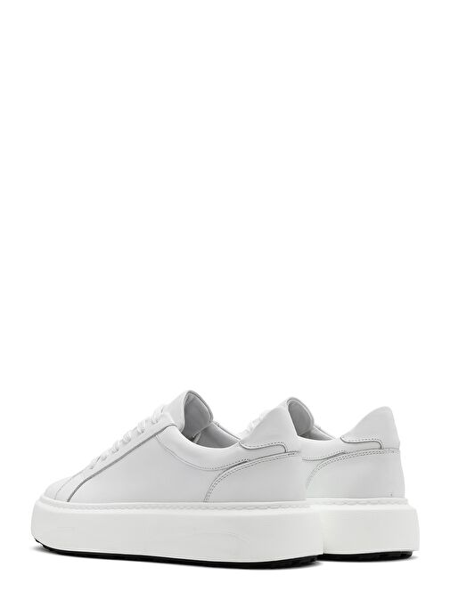 Derimod Derimod Erkek Beyaz Bağcıklı Kalın Tabanlı Deri Sneaker 25SFD611818 | Boyner Beyaz - 6. görsel