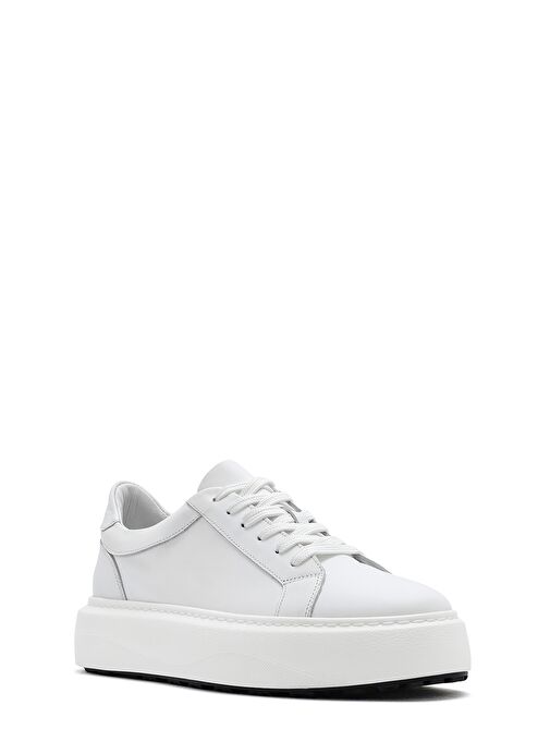Derimod Derimod Erkek Beyaz Bağcıklı Kalın Tabanlı Deri Sneaker 25SFD611818 | Boyner Beyaz - 7. görsel