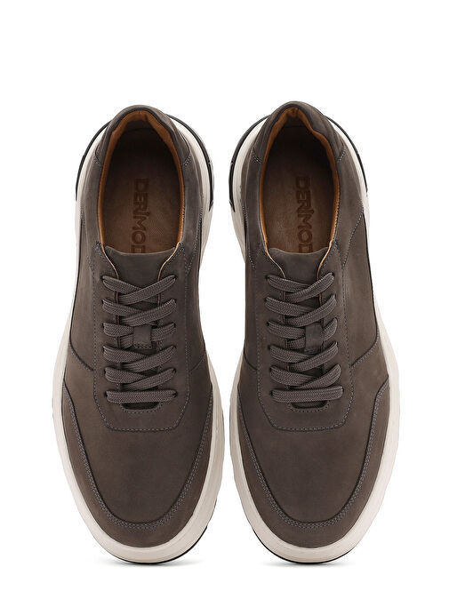 Derimod Gri Erkek Nubuk Sneaker 25SFD6119V3 - Görsel 8