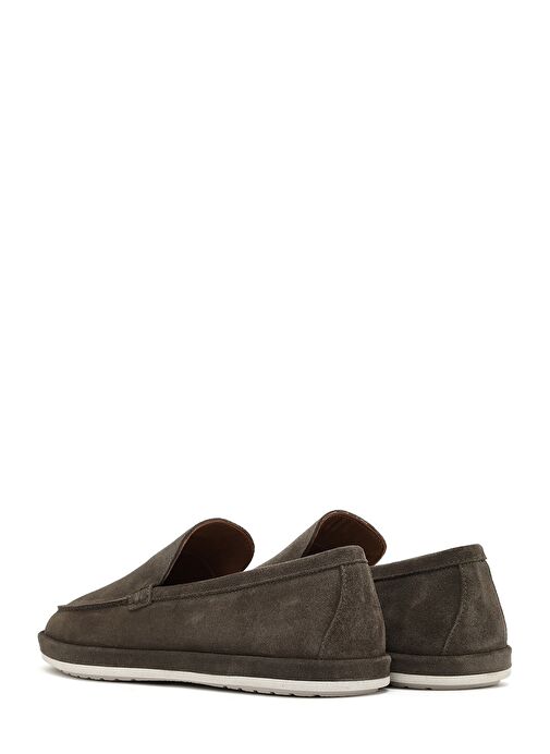 Erkek Haki Süet Deri Loafer 25SFD612310 - Görsel 6