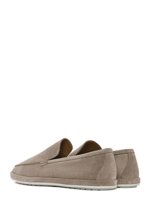 Erkek Bej Süet Deri Loafer 25SFD612310 - Görsel 6