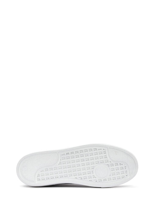 Erkek Siyah Bağcıklı Kalın Tabanlı Deri Sneaker 25SFD6124FT - Görsel 5