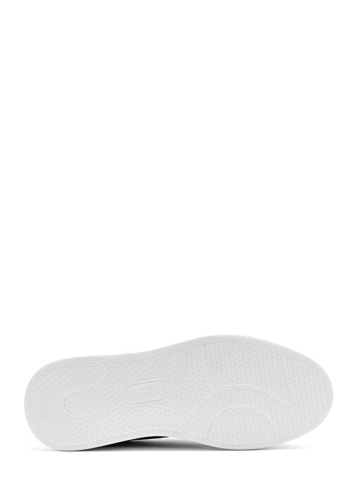 Erkek Siyah Bağcıklı Kalın Tabanlı Deri Sneaker 25SFD612818 - Görsel 5