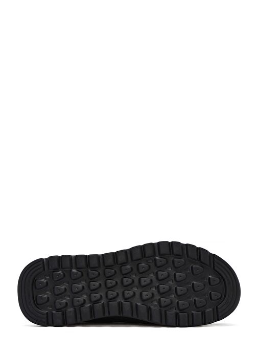Erkek Siyah Bağcıklı Deri Sneaker 25SFD641114 - Görsel 5