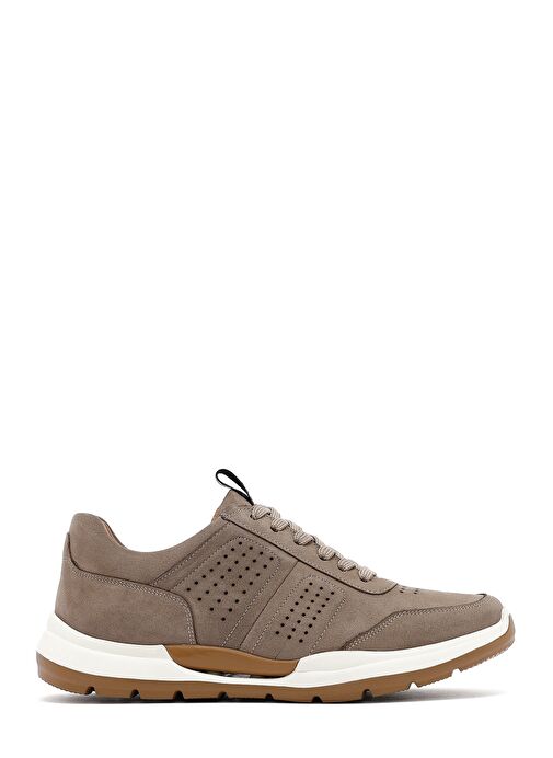 Erkek Vizon Bağcıklı Nubuk Deri Casual Ayakkabı 25SFD6413V3 - Görsel 2