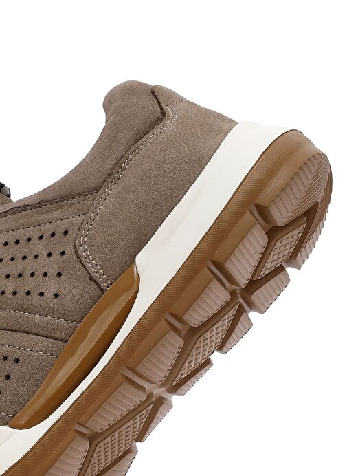 Erkek Vizon Bağcıklı Nubuk Deri Casual Ayakkabı 25SFD6413V3 - Görsel 9