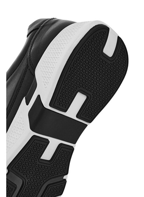 Derimod Derimod Erkek Siyah Bağcıklı Kalın Tabanlı Deri Sneaker 25SFD641518 Boyner'de! Siyah - 9. görsel