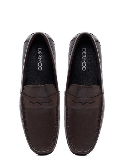 Derimod Derimod Erkek Kahverengi Deri Casual Loafer 25SFD642018 Boyner'de! Kahverengi - 8. görsel