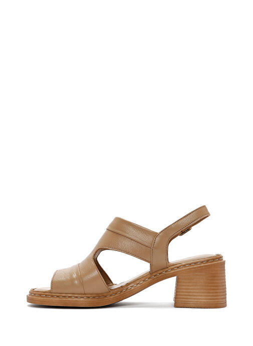 Derimod Derimod Belirsiz Kadın Camel Bilekten Bantlı Kalın Topuklu Deri Sandalet 25SFD341018 Sandalet & Terlik | Boyner Belirsiz - 5. görsel