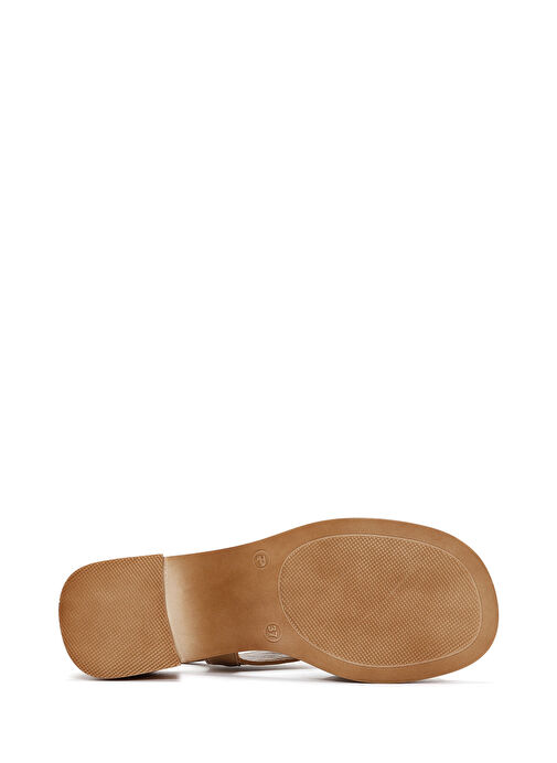 Derimod Derimod Belirsiz Kadın Camel Bilekten Bantlı Kalın Topuklu Deri Sandalet 25SFD341018 Sandalet & Terlik | Boyner Belirsiz - 6. görsel