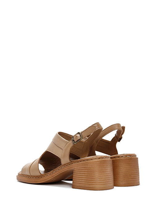 Derimod Derimod Belirsiz Kadın Camel Bilekten Bantlı Kalın Topuklu Deri Sandalet 25SFD341018 Sandalet & Terlik | Boyner Belirsiz - 7. görsel