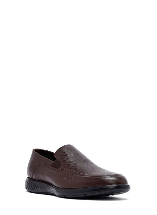 Erkek Kahverengi Deri Loafer 25SFD6421FT - Görsel 7