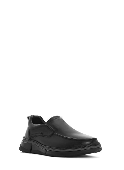 Erkek Siyah Deri Comfort Casual Ayakkabı 25SFD642218 - Görsel 7
