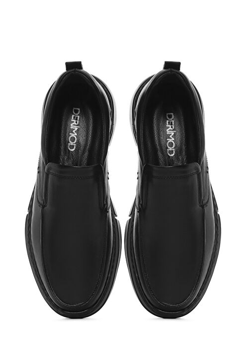 Erkek Siyah Deri Comfort Casual Ayakkabı 25SFD642218 - Görsel 8
