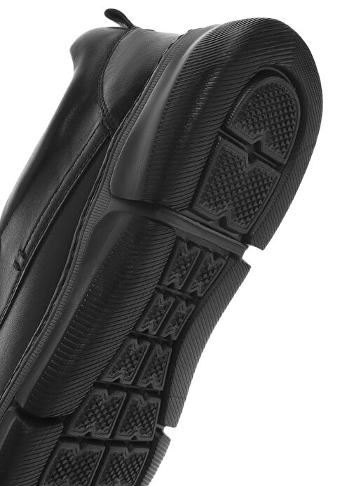Erkek Siyah Deri Comfort Casual Ayakkabı 25SFD642218 - Görsel 9