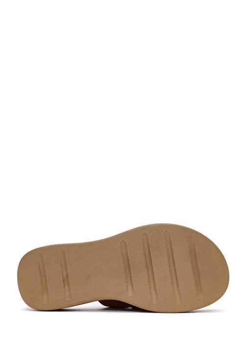 Kadın Tarçın Kalın Tabanlı Süet Deri Comfort Terlik 25SFD341310 - Görsel 5