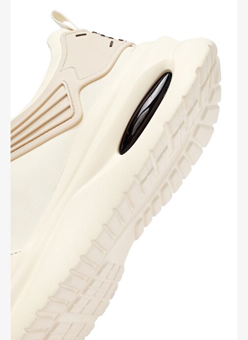 Erkek Bej Bağcıklı Kalın Tabanlı Kumaş Sneaker 25SFD69226F - Görsel 9