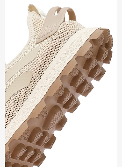 Derimod Zero Erkek Bej Bağcıklı Kalın Tabanlı Kumaş Sneaker 25SFD69406F - Görsel 9