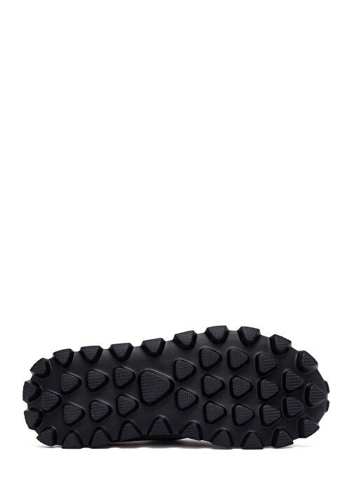 Erkek Gri Bağcıklı Kalın Tabanlı Kumaş Sneaker 25SFD69406F - Görsel 5