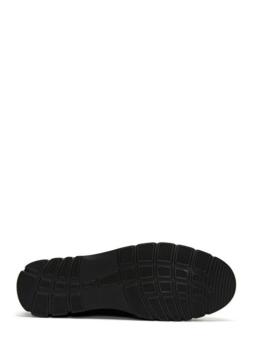 Kadın Siyah Simli Deri Comfort Loafer 25SFD1513SM - Görsel 5