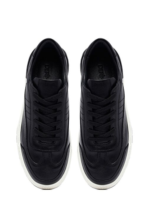 Derimod Derimod Erkek Siyah Bağcıklı Deri Sneaker 25SFD688418 Boyner'de! Siyah - 8. görsel