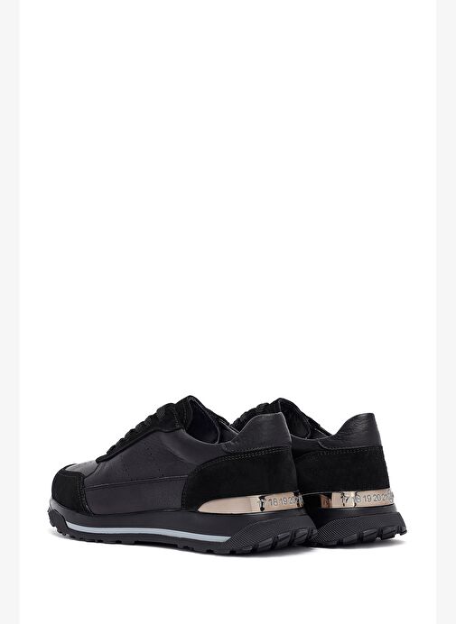 Derimod Derimod Erkek Siyah Bağcıklı Deri Sneaker 25SFD688614 Boyner'de! Siyah - 6. görsel