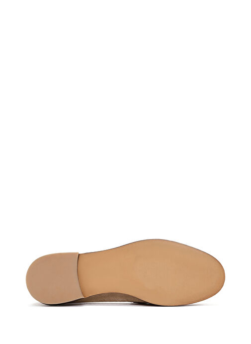 Derimod Derimod Kadın Bej Süet Deri Maskülen Loafer 25SFD151610 Boyner'de! Bej - 5. görsel