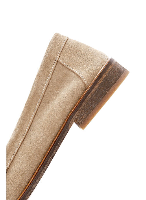 Derimod Derimod Kadın Bej Süet Deri Maskülen Loafer 25SFD151610 Boyner'de! Bej - 9. görsel