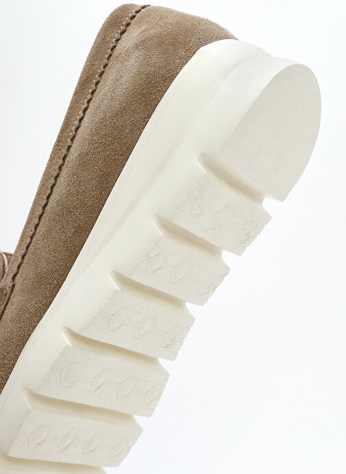 Kadın Vizon Dolgu Topuklu Süet Deri Comfort Loafer 25SFD151710 - Görsel 9