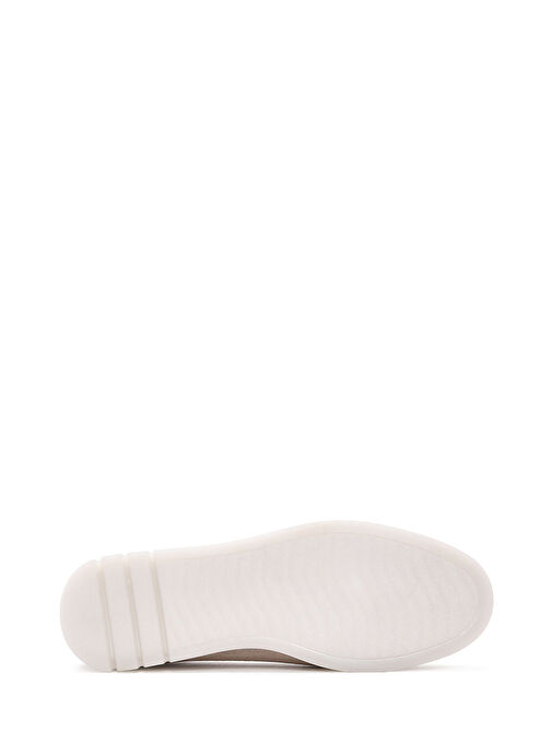 Kadın Bej Tokalı Süet Deri Comfort Loafer 25SFD151910 - Görsel 5