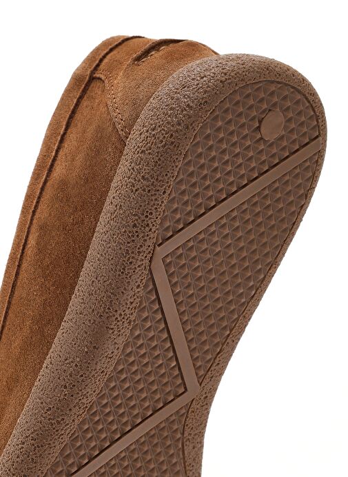 Kadın Taba Süet Deri Comfort Loafer 25SFD152010 - Görsel 9