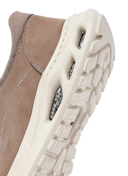 Erkek Vizon Bağcıklı Nubuk Deri Sneaker 25SFD6760V3 - Görsel 9