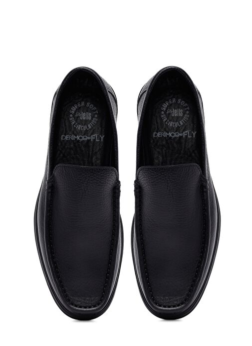 Erkek Siyah Deri Comfort Loafer 25SFD6763FT - Görsel 8