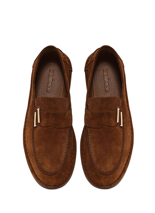 Derimod Taba Erkek Süet Loafer 25SFD654610 - Görsel 8