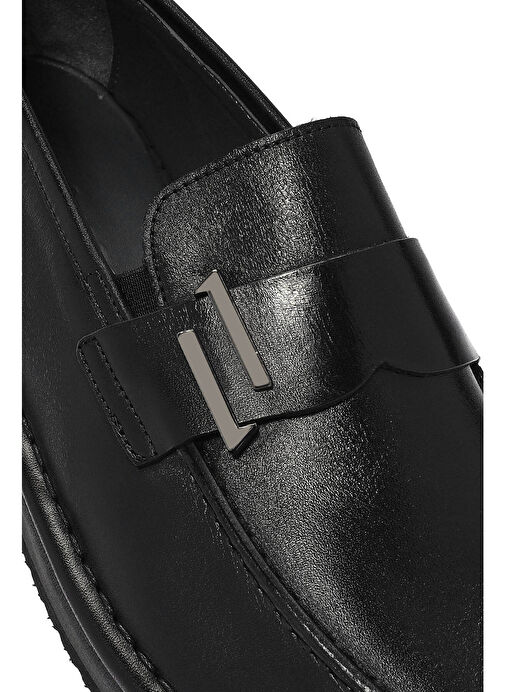Derimod Siyah Erkek Deri Loafer 25SFD654618 - Görsel 9