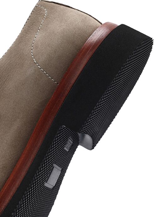 Erkek Vizon Bağcıklı Nubuk Deri Casual Ayakkabı 25SFD7223V3 - Görsel 9