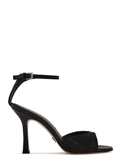 Derimod Derimod Kadın Siyah Bilekten Bantlı Taşlı Deri İnce Yüksek Topuklu Ayakkabı 25SFD1201TS | Boyner Siyah - 2. görsel