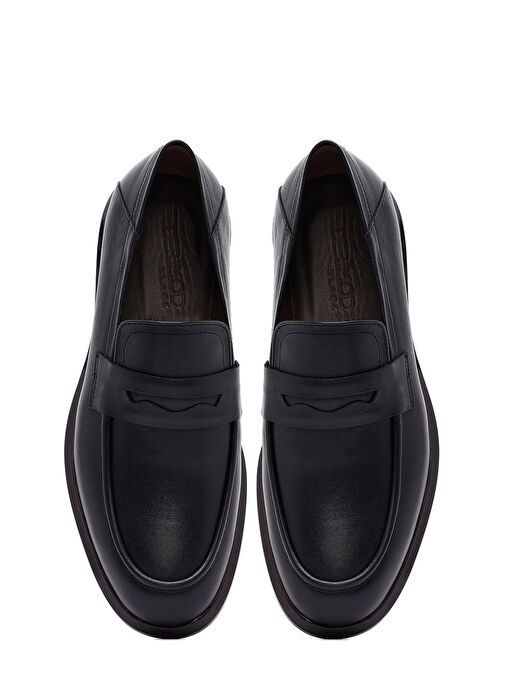 Erkek Siyah Deri Casual Loafer 25SFD601318 - Görsel 8