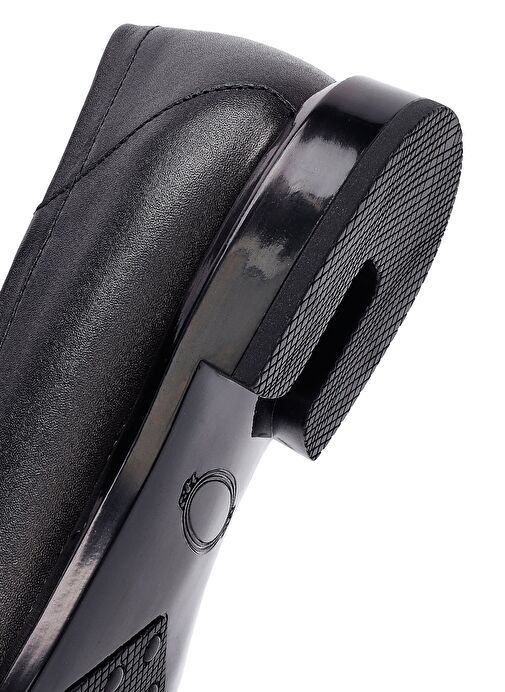 Erkek Siyah Deri Casual Loafer 25SFD601318 - Görsel 9