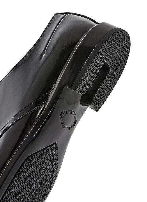 Erkek Siyah Bağcıklı Deri Klasik Ayakkabı 25SFD601622 - Görsel 9