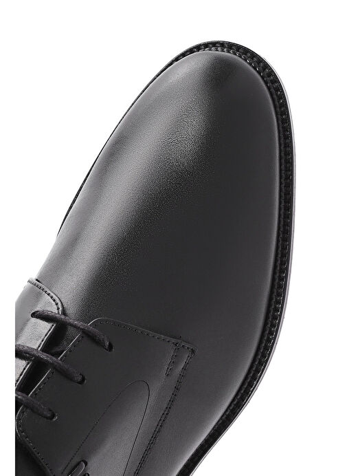 Erkek Siyah Bağcıklı Deri Klasik Ayakkabı 25SFD602218 - Görsel 9