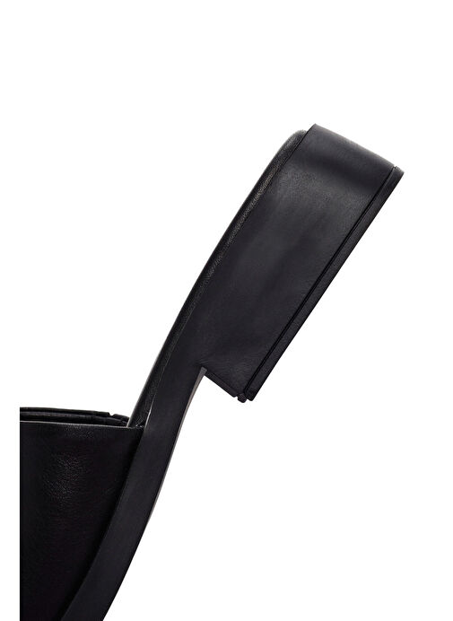 Derimod Derimod Kadın Siyah Casual Deri Terlik 25SFD200018 Sandalet & Terlik | Boyner Siyah - 9. görsel