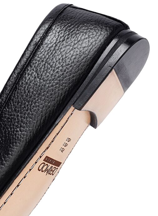 Erkek Siyah Deri Loafer 25SFD6028FT - Görsel 9