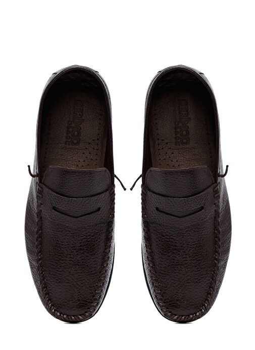 Derimod Derimod Erkek Kahverengi Deri Loafer 25SFD6028FT Boyner'de! Kahverengi - 8. görsel