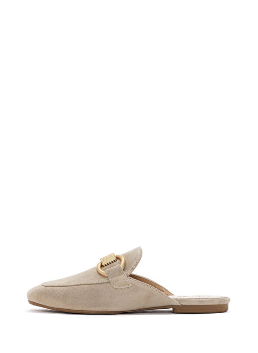 Derimod Bej Kadın Süet Terlik 25SFD200210 - Görsel 3