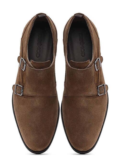 Erkek Vizon Tokalı Süet Deri Casual Ayakkabı 25SFD603310 - Görsel 8