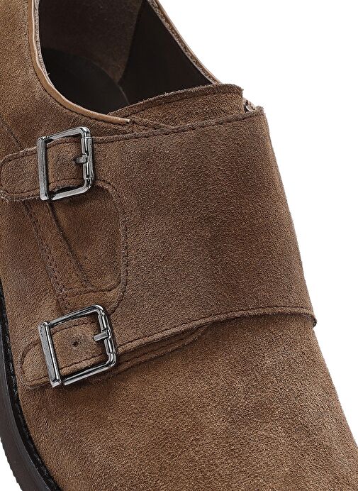 Erkek Vizon Tokalı Süet Deri Casual Ayakkabı 25SFD603310 - Görsel 9